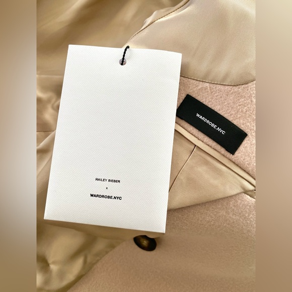 WARDROBE.NYC + Hailey Bieber Wool Coat Sz XXS $2,700 - Picture 8 of 9